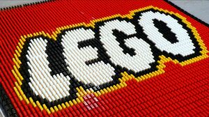 73,000 LEGO Bricks of Dominoes!