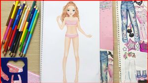 Cắt dán thiết kế thời trang búp bê sành điệu - Clothes fashion design paper doll (Chim Xinh)