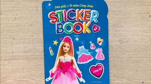DÁN HÌNH STICKER, TÔ MÀU CÔNG CHÚA BARBIE THAY ĐÔF - Sticker & coloring princess (Chim Xinh)
