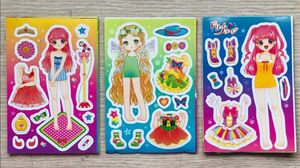 Sticker dán hình công chúa phép thuật & đầm dạ hội 15 thẻ - Sticker princess dressing (Chim Xinh)