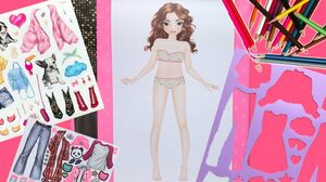 Thiết kế thời trang, tự làm quần áo búp bê công chúa Top Model - Fashion design for doll (Chim Xinh)