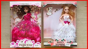Đồ chơi búp bê cô dâu và búp bê công chúa - Barbie doll toys for kids (Chim Xinh)
