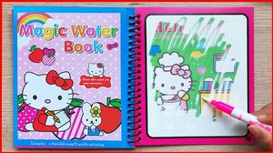Đồ chơi sách ma thuật Hello Kitty và cây bút thần kì tô màu  - Magic book toys for kids (Chim Xinh)