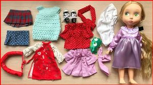 BIẾN HÓA BÚP BÊ XẤU THÀNH ĐẸP, thay 4 bộ áo dài, đầm & 4 kiểu tóc thời trang - Baby doll (Chim Xinh)