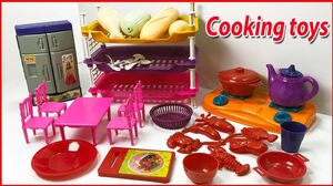 Đồ chơi nấu ăn cho bé 32 món, có tủ lạnh, bếp & đồ dùng nhà bếp - Cooking & kitchen toys (Chim Xinh)