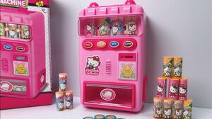 ĐỒ CHƠI MÁY BÁN NƯỚC NGỌT TỰ ĐỘNG HELLO KITTY - Vending machine hello kitty toys kids (Chim Xinh).
