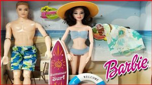 ĐỒ CHƠI BÚP BÊ BARBIE & KEN ĐI TẮM BIỂN, MẶC ĐỒ BIKINI - Barbie dolls fashion (Chim Xinh)