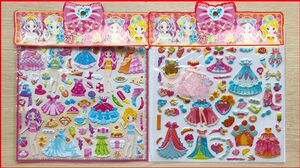 Đồ chơi dán hình thay trang phục cho búp bê, 18 bộ váy & phụ kiên - Sticker dolly toys (Chim Xinh)