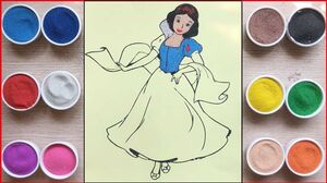 Coloring princess - TÔ MÀU TRANH CÁT CÔNG CHÚA BẠCH TUYẾT - Đồ chơi trẻ em Chim Xinh