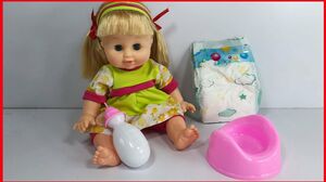 Baby Doll toys - Đồ chơi búp bê sơ sinh biết ăn và đi vệ sinh, thay bỉm - Đồ chơi trẻ em Chim Xinh