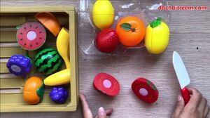 Đồ chơi cắt trái cây, rau củ quả vui nhộn cho bé, có rổ đựng - Cuttingfruits toys kids (Chim Xinh)