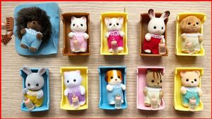 Đồ chơi gia đình thỏ Sylvanian families,  mở hộp nhân vật - Sylvanian families toys (Chim Xinh)