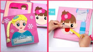 Quietbook Doll house - Sách vải bé giúp mẹ làm việc nhà công chúa Elsa (Chim Xinh)