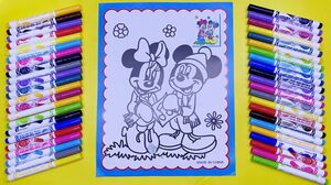 Đồ chơi trẻ em TÔ MÀU CHUỘT MICKEY & MINNIE Coloring mickey & minnie mouse toys for kids (Chim Xinh)