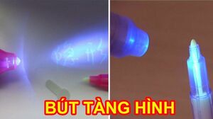 Đồ chơi BÚT TÀNG HÌNH ẢO THUẬT viết chữ vô hình kì diệu - Stealth pen toys for kids (Chim Xinh)