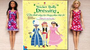 Đồ chơi dán hình trang điểm váy đầm búp bê Tập 17 Những bộ váy lộng lẫy Sticker Dolly (Chim Xinh)