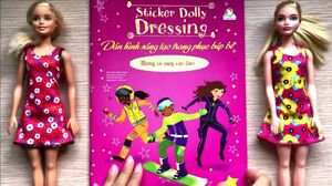Đồ chơi dán hình trang điểm váy đầm búp bê - Tập13 Những cô nàng can đảm - Sticker Dolly (Chim Xinh)
