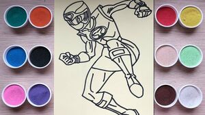 Tô màu tranh cát siêu nhân cuồng phong - Coloring superman - Đồ chơi trẻ em Chim Xinh