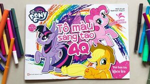 Tô màu ngựa Pony và những người bạn - Tô màu 4Q - Coloring my little pony (Chim Xinh)