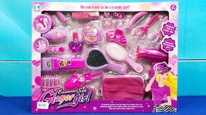 ĐỒ CHƠI TRANG ĐIỂM 20 món cho bé gái, máy sấy, gương lược, phấn son - Make up set toys (Chim Xinh)
