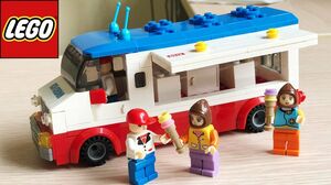 Đồ chơi lắp ráp Lego city con trai Xe bán kem công viên - Lego Ice Cream Carts (Chim Xinh)