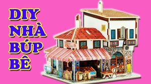 DIY Miniature Dollhouse - Nhà búp bê 2 tầng - Đồ chơi lắp ráp nhà búp bê bằng gỗ  (Chim Xinh)