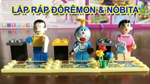 LẮP RÁP LEGO Đôraemon Nôbita Shizuka Chaien Suneo Đôremi - Đồ chơi trẻ em (Chim Xinh)