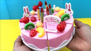Đồ chơi cắt bánh sinh nhật - Trang trí bánh sinh nhật  - Đồ chơi nấu ăn - Cooking toys (Chim Xinh)