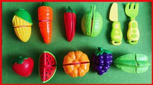 Đồ chơi trẻ em trái cây 20 loại, đu đủ, dâu, nho, cam, xoài, dưa - Cutting vegetables (Chim Xinh)