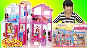 Đồ chơi ngôi nhà 3 tầng của BARBIE (chị Chim Xinh) ngôi nhà búp bê trong mơ, Barbie Town House Doll