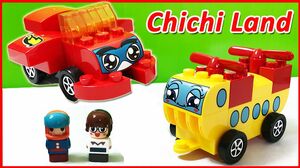 LEGO ChiChi Land Đội xe biến hình - Trực thăng cởi mở - Micheal tự tin (Chim Xinh)