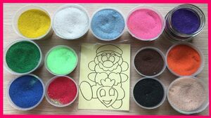 Đồ chơi trẻ em TÔ MÀU TRANH CÁT ÔNG GIÀ NOEL Colored Sand painting (Chim Xinh)