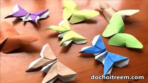 Đồ chơi trẻ em GẤP GIẤY HÌNH BƯƠM BƯỚM XINH -Origami Buterfly (Chim Xinh)