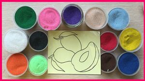Đồ chơi trẻ em TÔ MÀU TRANH CÁT HÌNH TRÁI CÂY Colored Sand Painting (Chim Xinh)