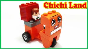 Đồ chơi trẻ em - Lắp ráp LEGO CHICHI LAND Đội xe biến hình, Xe MÔ TÔ CHĂM CHỈ (Chim Xinh)
