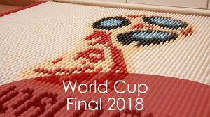 World Cup Final 2018 in 14,000 Dominoes