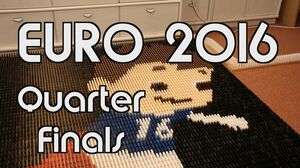 EURO 2016 - Quarter Finals with 19,000 Dominoes