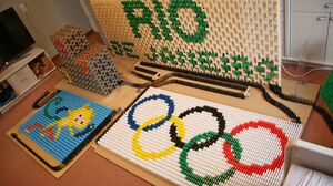 Olympic Games 2016 in 10,000 Dominoes