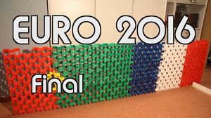 EURO 2016 - Final with 11,000 Dominoes