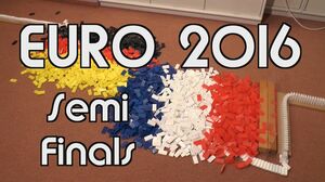 EURO 2016 - Semi Finals with 7,000 Dominoes