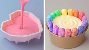 Best Tasty Colorful Cake Decorating Tutorials | Perfect Chocolate HEART Cake Decorating Ideas