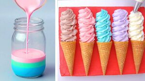 Stunning Colorful Cake Decorating Ideas | Simple ICE CREAM Way At Home For Family | So Tasty Cake