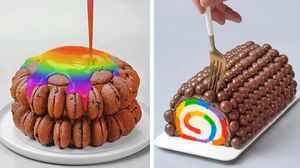 10+ Brilliant Chocolate Roll Cakes Decorating Ideas | Most Satisfying Chocolate Cake Compilation