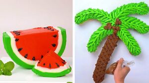 Watermelon Cake | How To Make Cakes For Your Coolest Family | So Yummy Cake Hacks Ideas