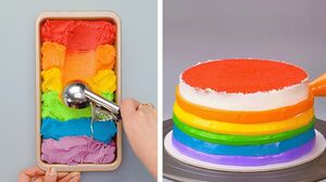 Awesome Rainbow Cake Decorating Tutorials | Easy Colorful Cake Hacks Compilation By Tasty Plus