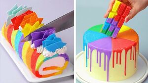 The Most Rainbow Cake Recipes to Bake for a Birthday Party | So Yummy Cake Hacks | So Tasty