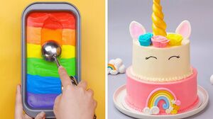 How to Make Unicorn Cake Decorating Ideas | Easy Colorful Cake Hacks Compilation | So Yummy Cake