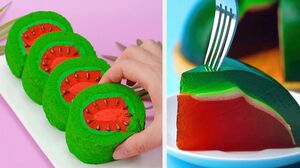 How To Make The Best Ever Watermelon Cake | Colorful Cake Decorating Tutorials | So Yummy Cake