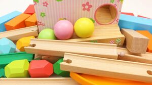 Marble Run Race ASMR Wooden Hammer Balls Rolling and Wooden Course