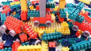 Building Blocks Toys Ideas Carousel Horses in Amusement Park
